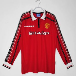 Manchester United 1998-99 Camiseta local de manga larga