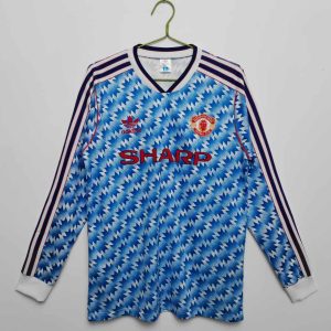 Manchester United 1990-92 Camiseta visitante de manga larga