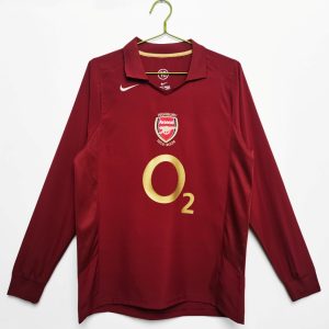 Arsenal 2005-06 Camiseta local de manga larga