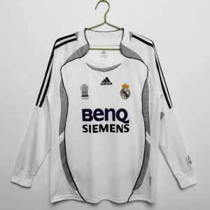 Real Madrid 2006-07 Camiseta local de manga larga