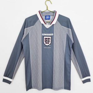 Inglaterra 1996 Camiseta visitante de manga larga