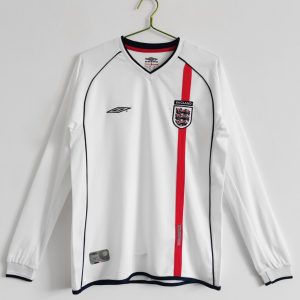 Inglaterra 2002 Camiseta local de manga larga