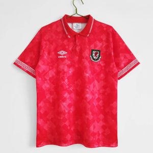 Gales 1990-92 Camiseta local