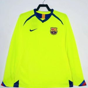 Barcelona 2005-2006 Camiseta visitante de manga larga
