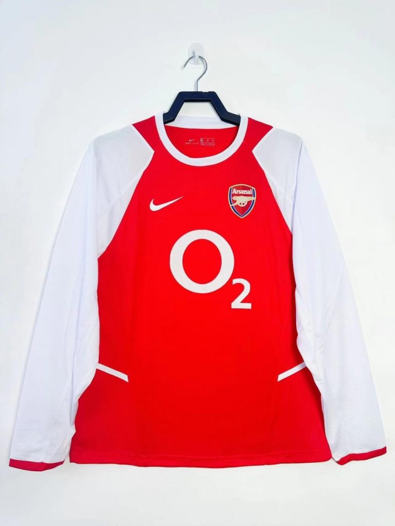 Arsenal 2002-04 Camiseta local de manga larga