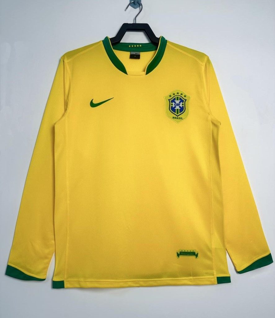 Brasil 2006 Camiseta local de manga larga