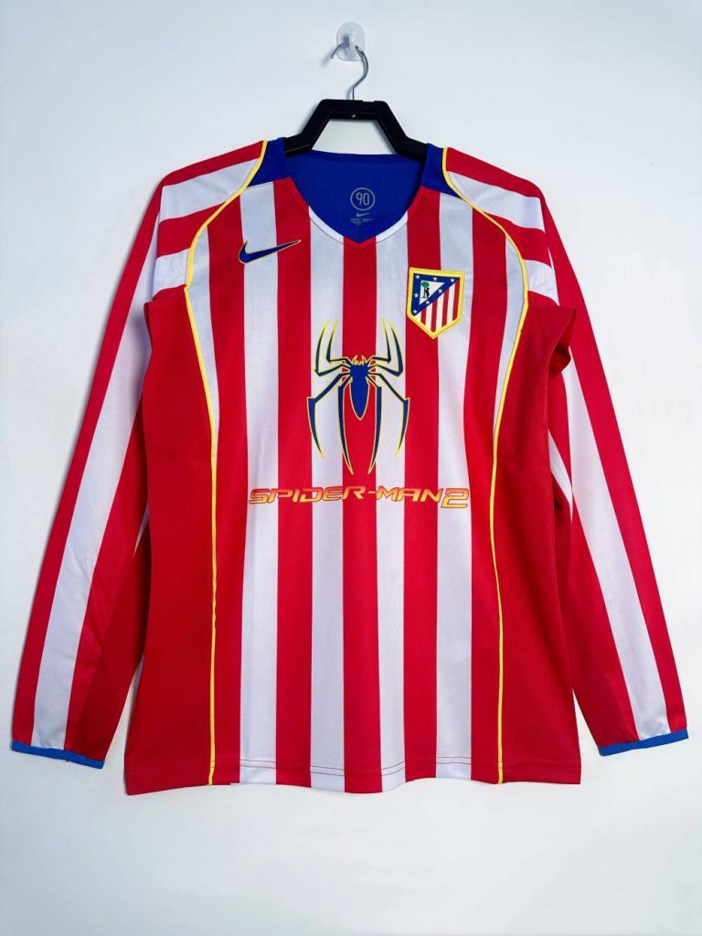 Atlético Madrid 2004-05 Camiseta local de manga larga