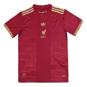 México 2025 Gold Camiseta Red