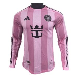 Inter Miami 2025 Camiseta local versión jugador de manga larga