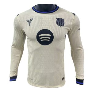Barcelona 2025-26 Camiseta visitante versión jugador de manga larga