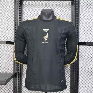 México 2025 Versión jugador Gold Camiseta de manga larga