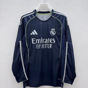 Real Madrid 2025-26 Camiseta visitante de manga larga