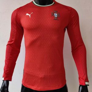 Portugal 2025 Camiseta local versión jugador de manga larga