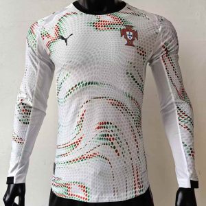 Portugal 2025-26 Camiseta visitante versión jugador de manga larga