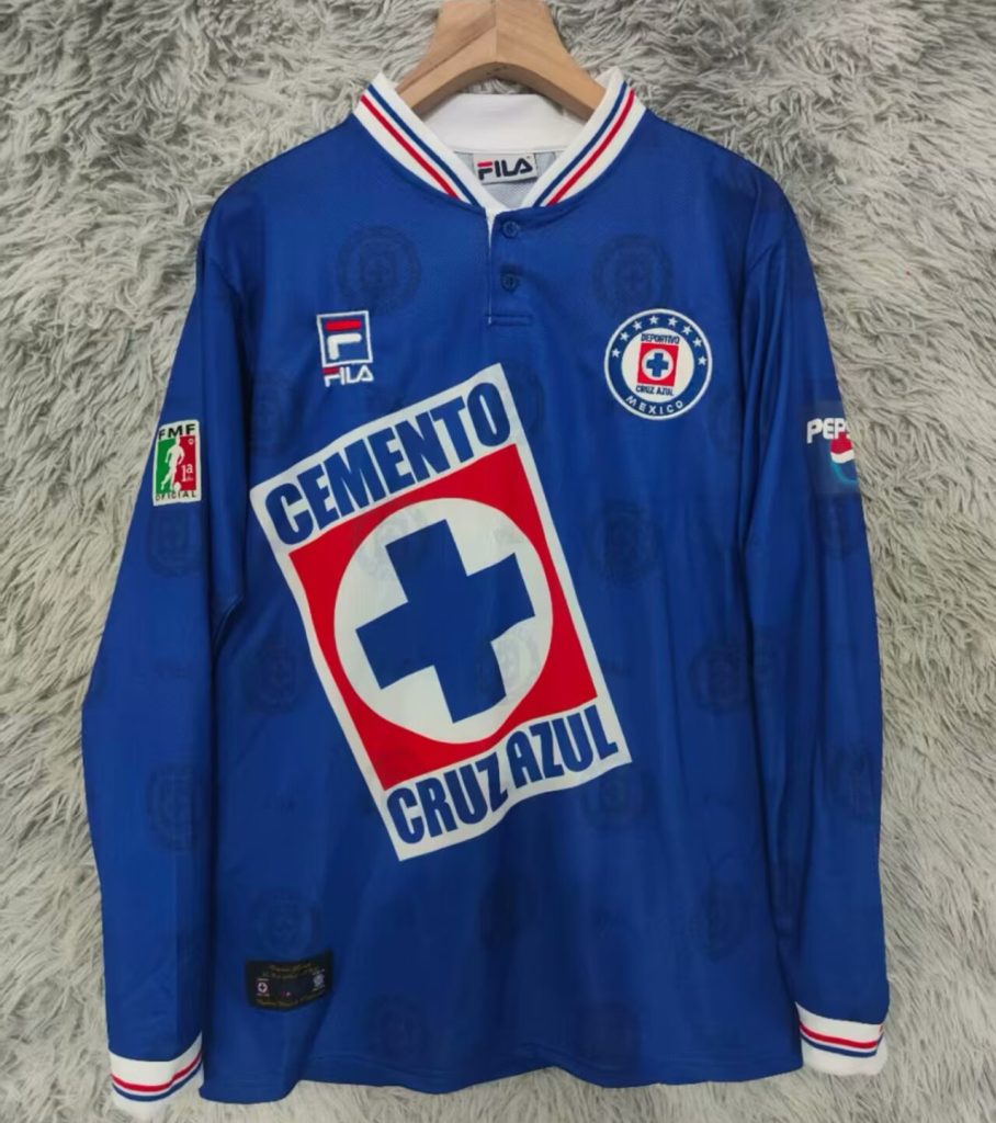 Cruz Azul 1998 Camiseta local de manga larga