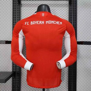 Bayern Munich 2025-26 Camiseta local versión jugador de manga larga