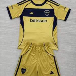 niños Boca Juniors Plate 2025-26 Visitante Kit