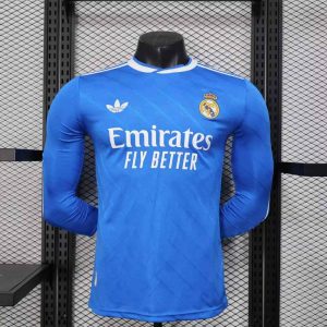 Real Madrid 2025-26 Tercera Camiseta versión jugador de manga larga