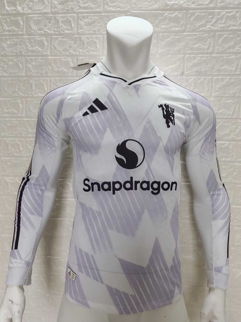 Manchester United 2025-26 Camiseta visitante versión jugador de manga larga