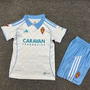 niños Real Zaragoza 2025-26 Local Kit