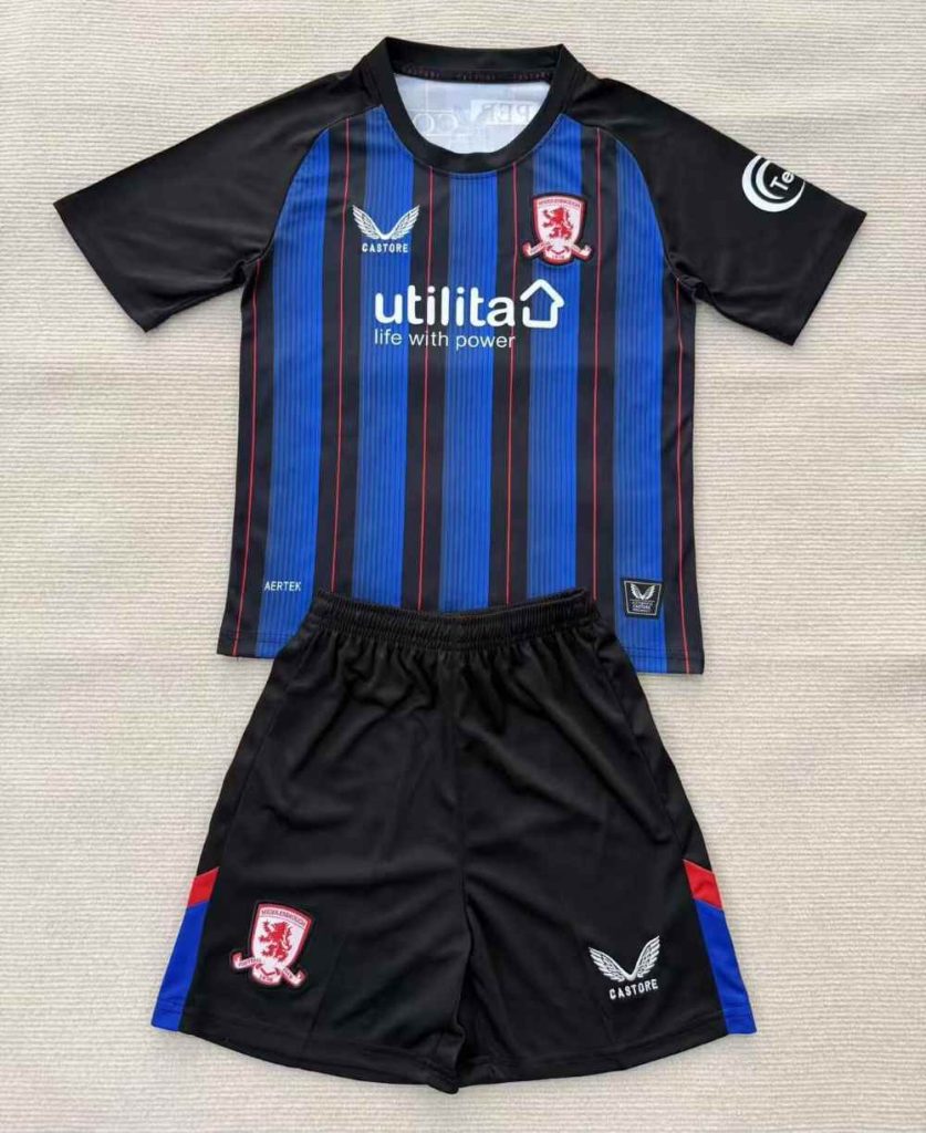 niños Middlesbrough 2025-26 Visitante Kit