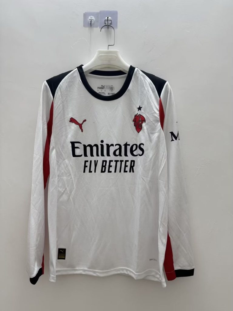 AC Milan 2025-26 Camiseta visitante de manga larga