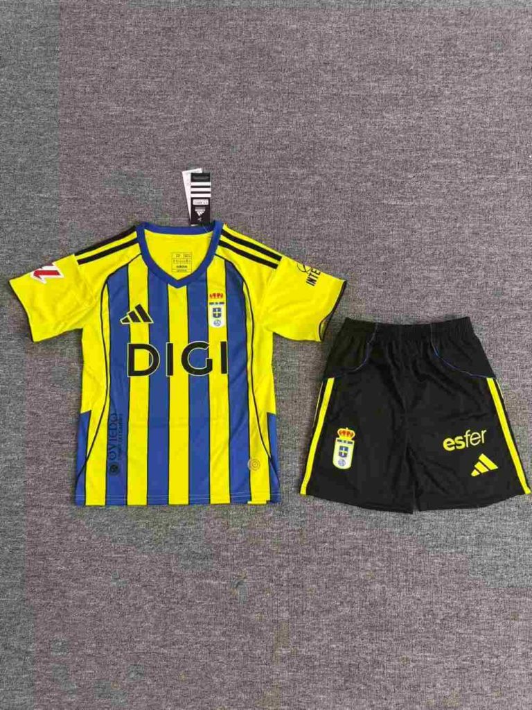 niños Real Oviedo 2025-26 Tercera Kit