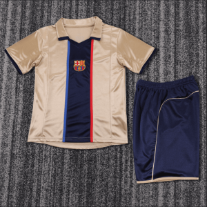 niños Barcelona 2001-02 Visitante Kit