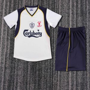 niños Liverpool 2001-02 Visitante Kit