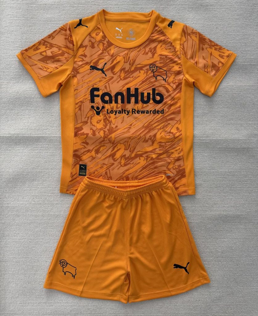 niños Derby County 2025-26 Portero Kit