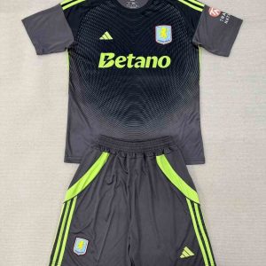 niños Aston Villa 2025-26 Portero Kit