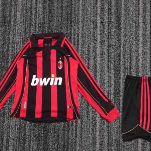 niños AC Milan 2006-07 Local Long Sleeve Kit