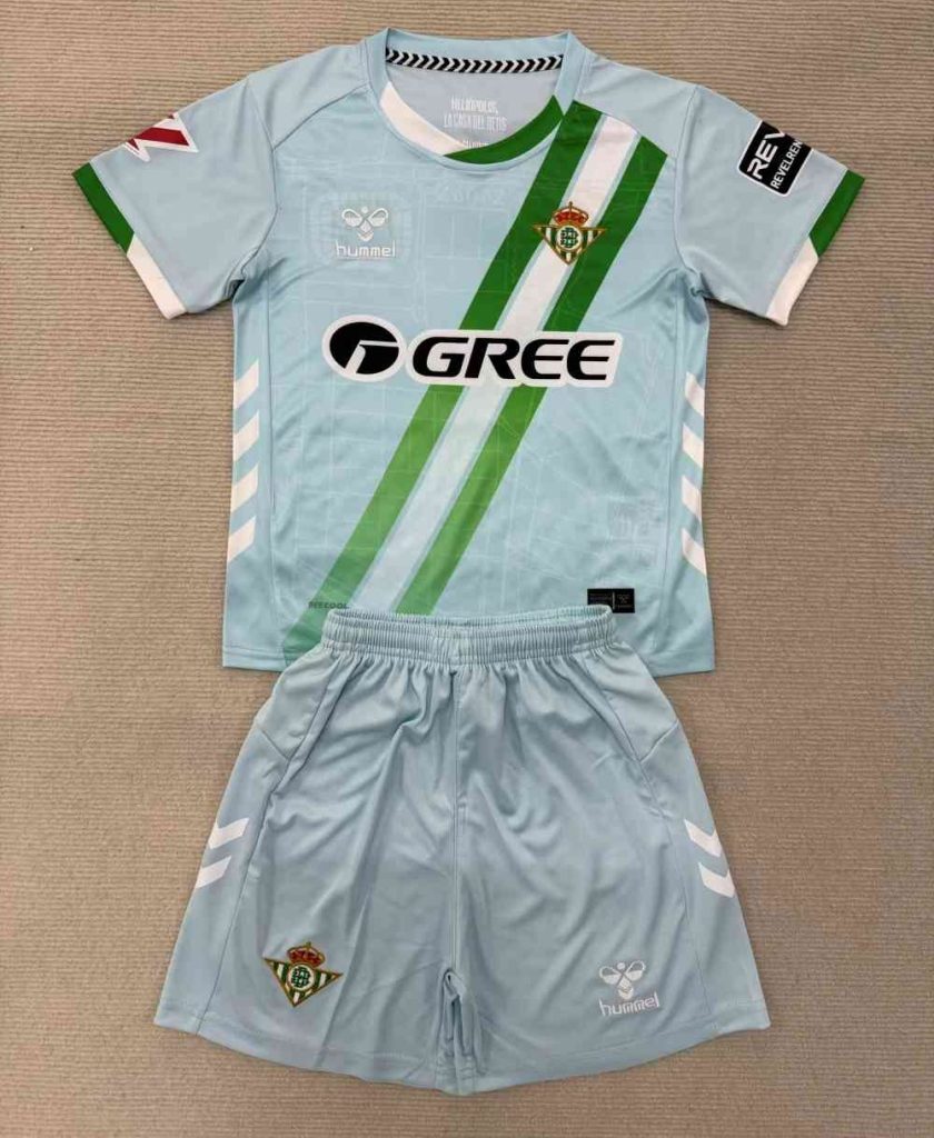 niños Real Betis 2025-26 Visitante Kit