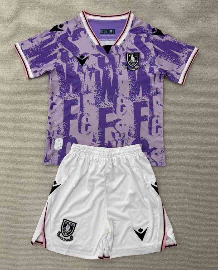 niños Sheffield Wednesday 2025-26 Visitante Kit