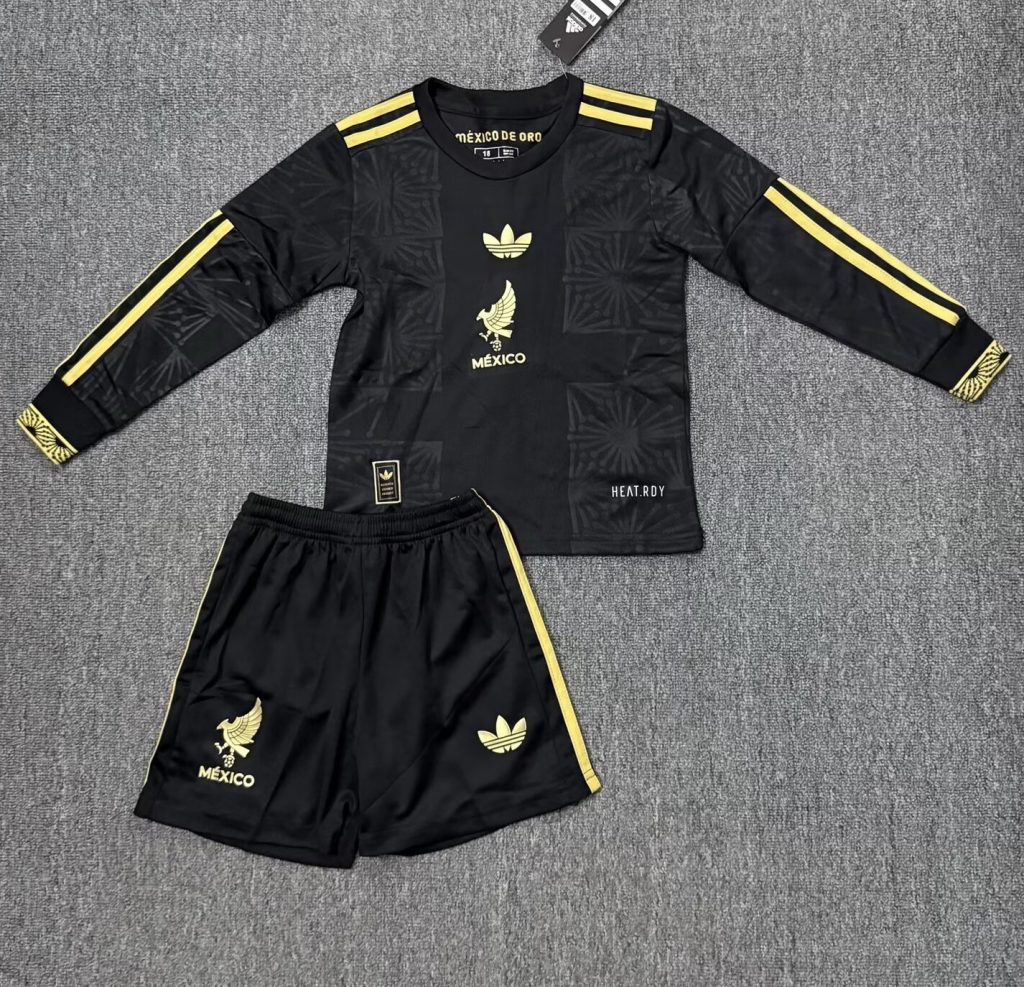 niños México 2025 Gold Long Sleeve Kit