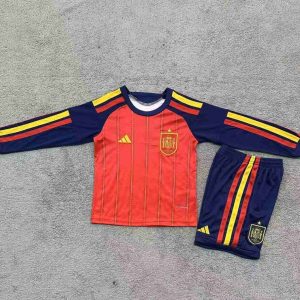 niños España 2026 FIFA World Cup Local Long Sleeve Kit