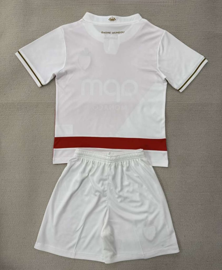 niños Mónaco 2025-26 Local Kit