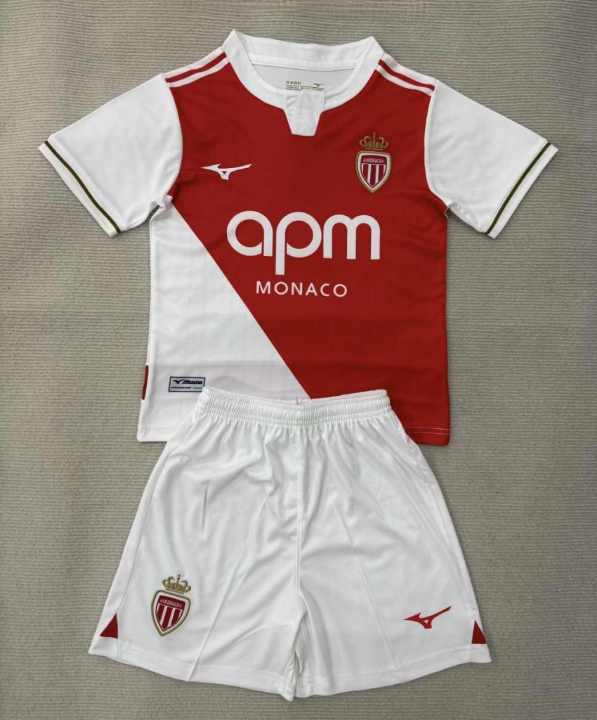 niños Mónaco 2025-26 Local Kit