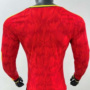 Bélgica 2026 FIFA World Cup Camiseta local versión jugador de manga larga