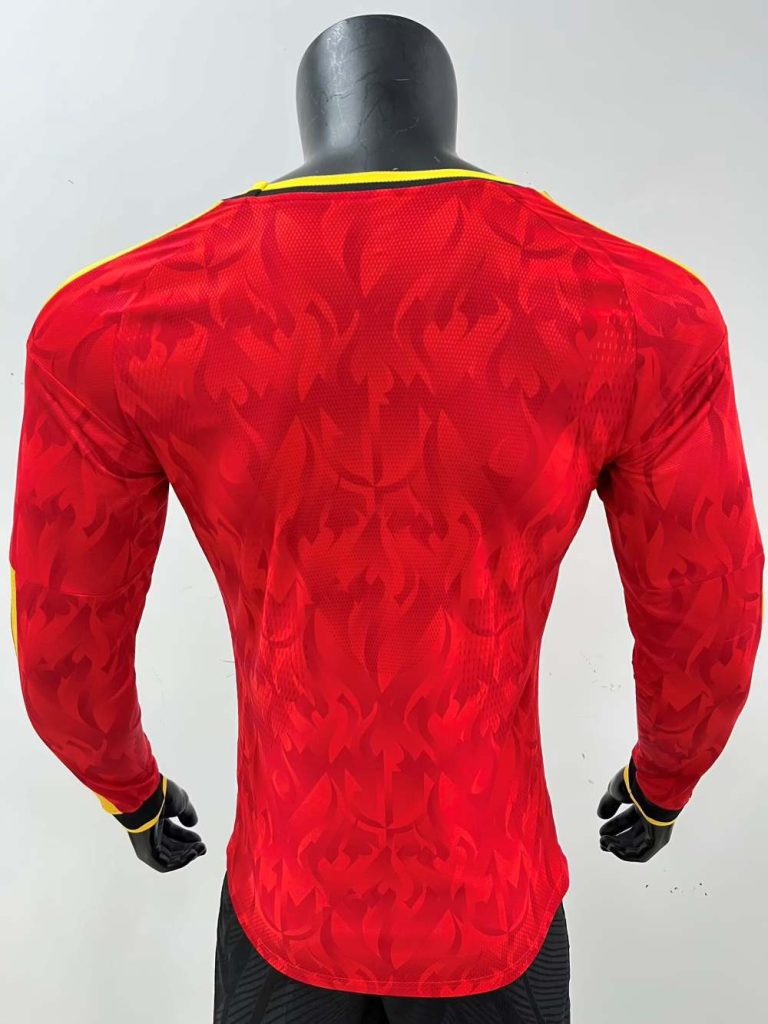 Bélgica 2026 FIFA World Cup Camiseta local versión jugador de manga larga