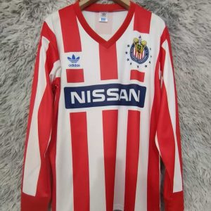 Chivas Guadalajara 1990-91 Camiseta local de manga larga