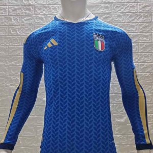 Italia 2026 Camiseta local versión jugador de manga larga