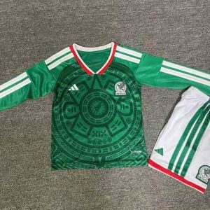 niños México 2026 FIFA World Cup Local Long Sleeve Kit