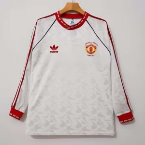 Manchester United 1990-91 Camiseta local de manga larga