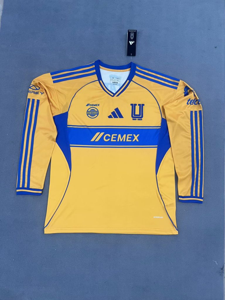 Tigres UANL 2025-26 Camiseta local de manga larga