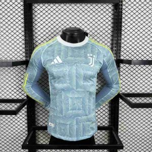 Juventus 2025-26 Camiseta visitante versión jugador de manga larga
