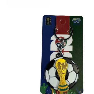 2026 FIFA World Cup Trophy Spinner Ring Keychain