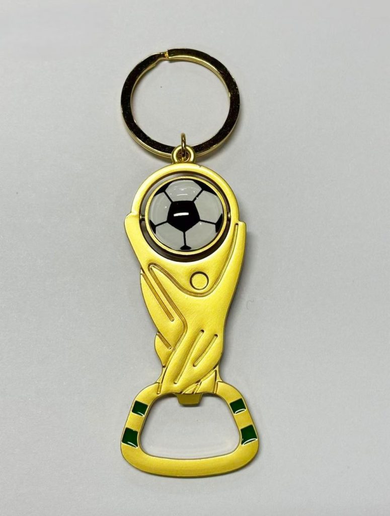 Colombia 2026 FIFA World Cup Trophy Bottle Opener Keychain