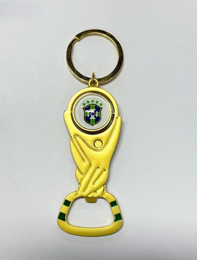 Brasil 2026 FIFA World Cup Trophy Bottle Opener Keychain