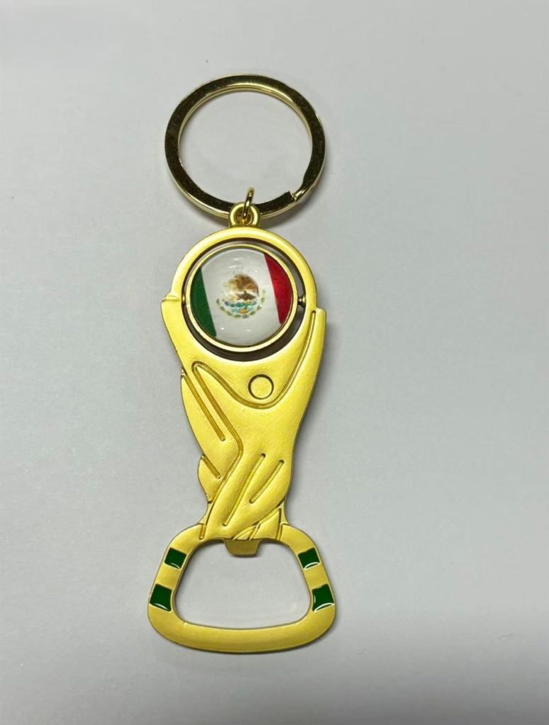 México 2026 FIFA World Cup Trophy Bottle Opener Keychain